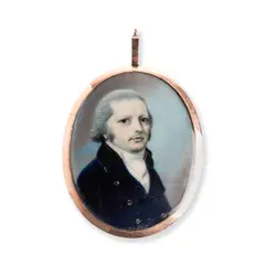 Miniature of a gentleman by Thomas Richmond, watercolour on ivory, oval, offered Jun 2026