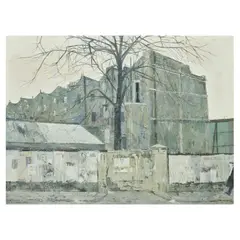 Brian Hagger, Chelsea street scene, oil on canvas
