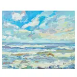 David Cook, 'Looking out to sea', oil on canvas