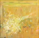 Flowers in the Sun by John Houston Obe Rsa Rsw Rgi Ssa, oil on canvas, sold Mar 2026