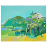 Claire Harrigan, Timothy Hill, St Kitts, 1994, acrylic, gouache, and oil pastel