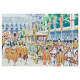 Albert Brenet, The Coronation of Queen Elizabeth II, gouache