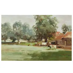 Andrew Douglas, Houston Mill, oil on canvas