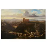 Crichton Castle with travellers in the foreground by Reverend John Thomson of Duddingston Hrs, oil on canvas, offered Mar 2026