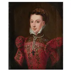 Portrait of lady, traditionally identified as Mary, Queen of Scots, half-length by Federico Zuccari, oil on canvas, sold Mar 2026