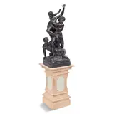 François Girardon, patinated bronze figural group: Pluto abducting Proserpine, patinated bronze