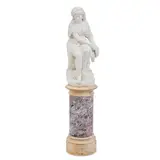 Giovanni Battista Lombardi, carved marble figure of Ruth, marble