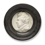 David d'Angers, plaster profile portrait relief of Captain Sir John Ross (Scottish, 1777-1856), plaster