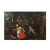 David Vinckboons, L'infortune des paysans, oil on panel