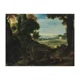 Marten Ryckaert, La chasse aux canards, oil on copper