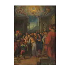 Ecole florentine, Circoncision, oil on copper