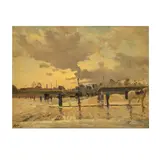 Vue de Paris by Émile Antoine Joseph Cagniart, oil on canvas, unlined, offered Feb 2026