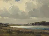Campbell Archibald Mellon, Approaching Storm, Easton Broad Southwold, oil on canvas
