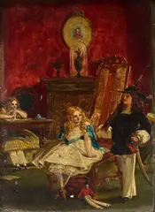 William Maw Egley, Children at Play, oil on panel