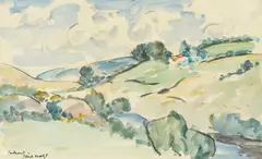 Paul Maze, Ireland, watercolour on paper