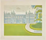 Edward Bawden R.A., Audley End House (Greenwood MG.095), Linocut in colours, 1973, on wove paper