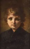 Italian School, Portrait of a girl, oil on panel