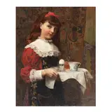 James N. Lee, The breakfast tray, oil on canvas