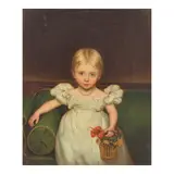 Thomas Cooley, Portrait of Louise Maria Dix, born 1831, oil on canvas