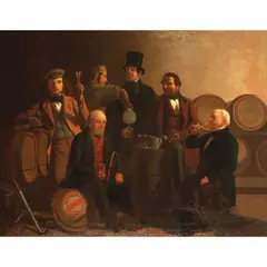 John Davies, The ale tasters, oil on canvas
