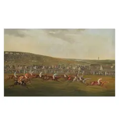 Samuel Henry Alken, The Finish of the 1818 Derby, Sam Chifney Jnr riding Mr Thornhill's Sam, oil on canvas