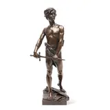 patinated bronze of figure of 'Vingst Ans' by Raoul François Larche, patinated bronze, offered Feb 2026
