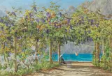 Madeline Frances Marrable, Pergola, Lago Di Garda, watercolour