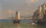 Arthur Joseph Meadows, Sorrento, Bay of Naples, oil on canvas