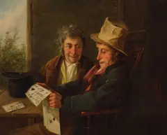 The love letter by Charles Hunt, oil on canvas, offered Jan 2025