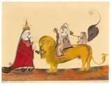 Friedrich Schröder-Sonnenstern, Omega der geschändeten Kraft, Um 1952, Farb- und Bleistift auf Papier