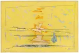 Lyonel Feininger, Sunset, Yellow Sky and Sea