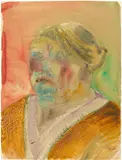 Otto Dix, Alte Frau, 1924, Aquarell über Bleistift auf leicht genarbtem Velin