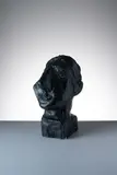 Emil Filla, Cubist Head, 1930s, patinated plaster