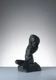 Jan Štursa, Melancholic Girl, Around 1906, patinated plaster