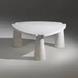 Angelo Mangiarotti, Triangolo coffee table from the Eros collection, 1971, marble