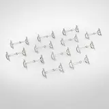 Hermès, Horse Bit place card holders, set of twelve