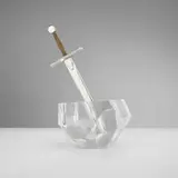 James Houston for Steuben, Excalibur paperweight and letter opener
