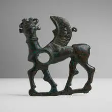 Luristan, Horse bit cheek plate, bronze