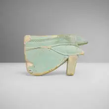 Ancient Egyptian, Eye of Horus or Udyat, faience