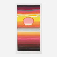 Hawaiian Sunset by Arthur Secunda, 1978, serigraph on paper, sold Jan 2016