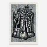 Norman Sunshine, Untitled V, 1983, woodcut on paper