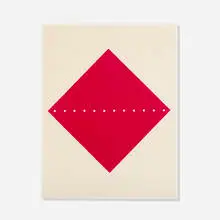 Concetto Spaziale by Lucio Fontana, 1967, screenprint on acrylic, sold Jan 2016