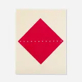 Lucio Fontana, Concetto Spaziale, 1967, screenprint on acrylic