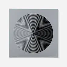 Dinamica Circolare 009 by Marina Apollonio, 2008, screenprint on aluminum, sold Jan 2016