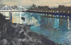 Ruth Stage, Untitled, tempera on board 47 x 75cm .