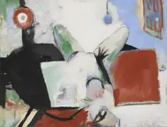 Untitled by Peter Denmark, acrylic on canvas 97 x 128cm ., sold Jun 2020