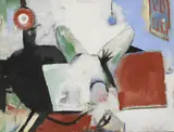 Peter Denmark, Untitled, acrylic on canvas 97 x 128cm .