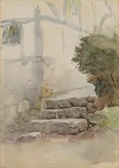 Rws Helen Allingham, Steps at Bearsted, Kent, watercolour