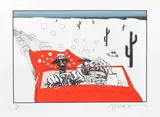 Ralph Steadman, Savage Journey to the Heart of the American Dream, Screenprint in colours, 2006, on wove paper