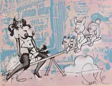 Faile, Butterfly Girl (Pink and Cream); Bad Seed (I)